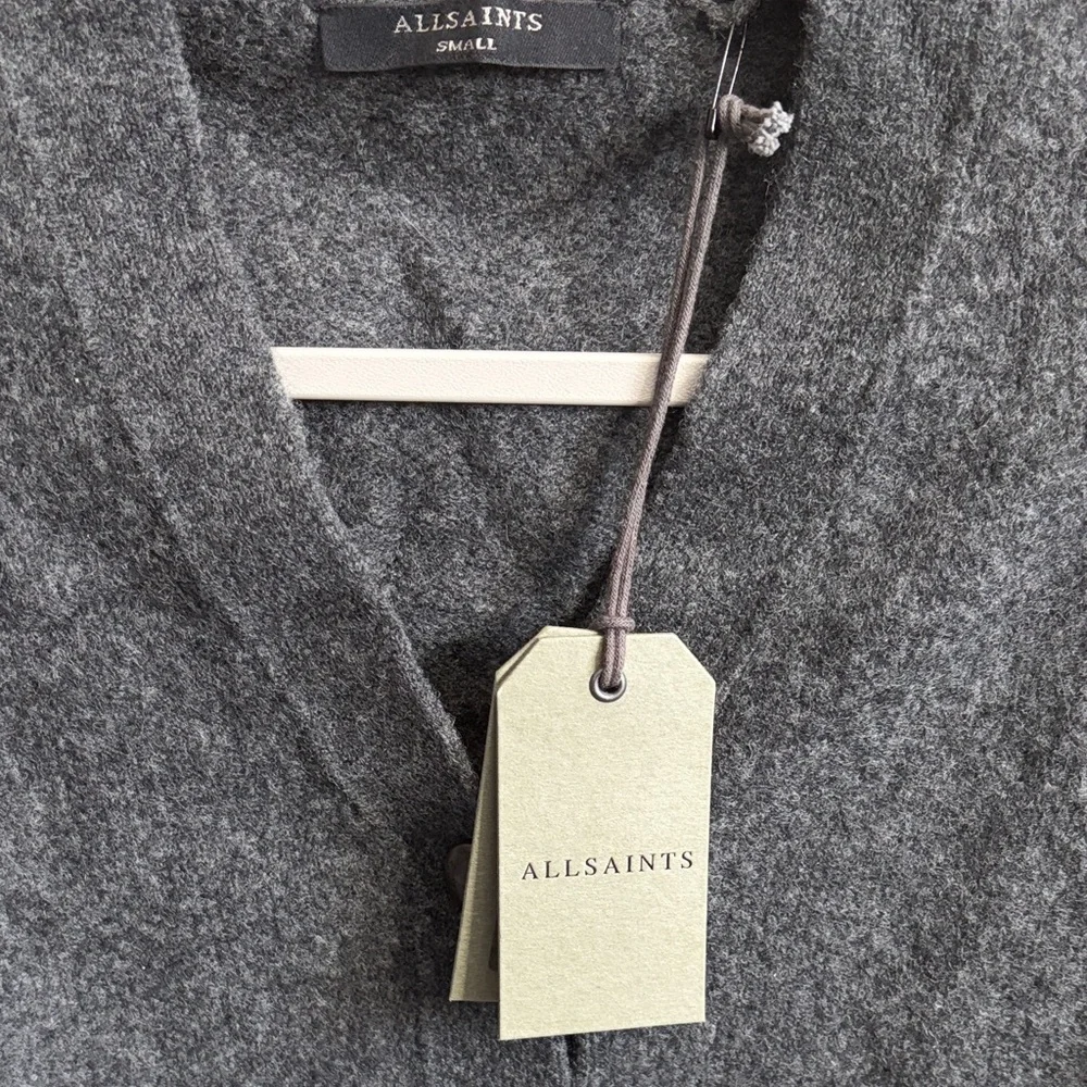 All Saints Women's Charcoal Cardigan - Picture 3 of 4